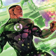 Green Lantern John Stewart creating a turret construct.